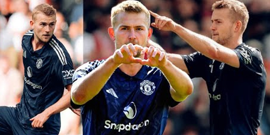 Matthijs de Ligt Buktikan Kelasnya Cetak Gol untuk Man United